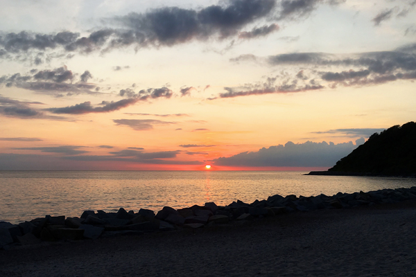 Sonnenuntergang auf Hiddensee